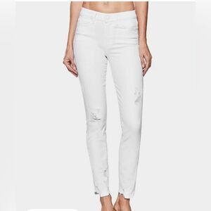 PAIGE NWT Hoxton High-Rise Skinny Jeans in white size 26